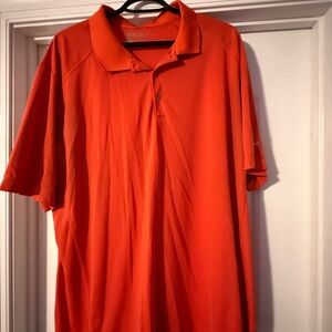 Nike Men's Vibrant Orange Polo Shirt